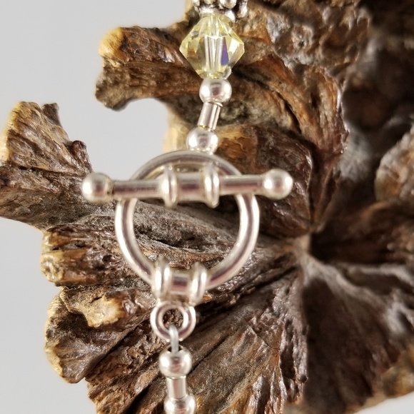 Sterling Silver and Swarovski Bracelet - Picture 4 of 8